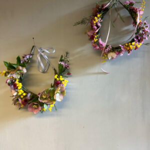 Rambling Rose Easter Flower Crown workshop at Parnham Park